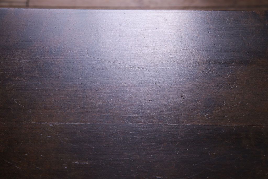 アンティーク雑貨　ビンテージ　北海道民芸家具　シンプルな小振りのサイドテーブル(花台)