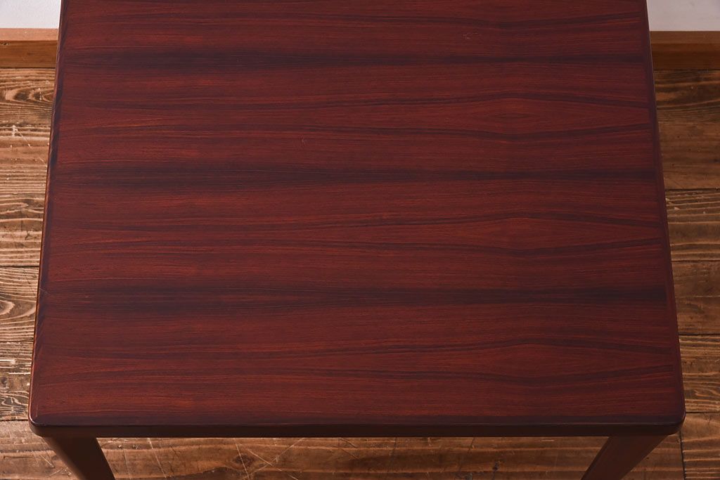 北欧ビンテージ　美品　ローズウッド材の色味が魅力的なコーヒーテーブル(サイドテーブル)(2)