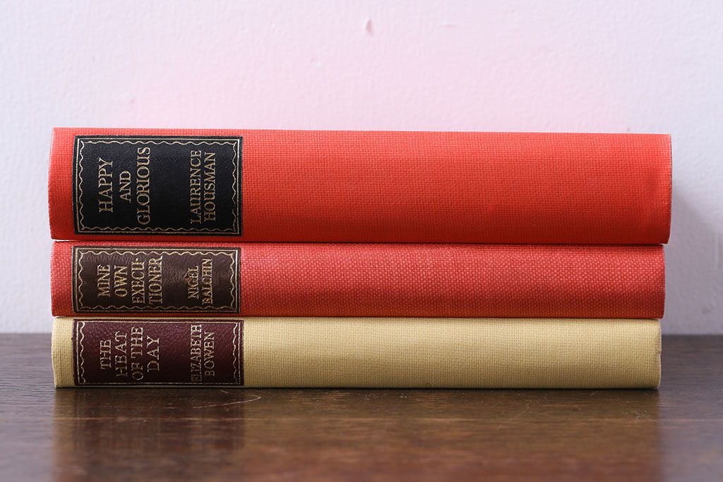 アンティーク雑貨　イギリスアンティーク　古い趣が魅力的な本(洋書、古書、英字本)3冊セット(3)