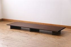 アンティーク家具　古民具・骨董　サワラ材　シンプルな一枚板の裁ち板(作業台・テーブル・ローボード)