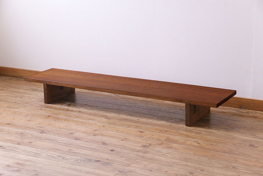 アンティーク家具 昭和 天板一枚板 使い勝手の良い裁ち板(ローテーブル