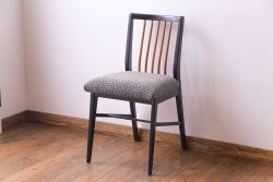 レトロ家具　昭和レトロ　赤と青のラインが可愛らしいグレインサックを利用したクッションスツール(椅子、チェア)