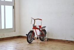 アンティーク雑貨　デッドストック品　古い子供自転車(三輪車)1