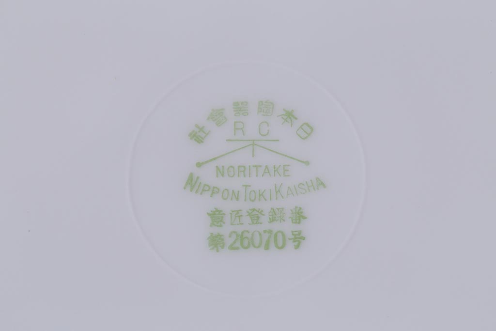 日本陶器　オールドノリタケ(Noritake、則武)　淡い色の小花が愛らしいプレート(皿)3枚セット(2)