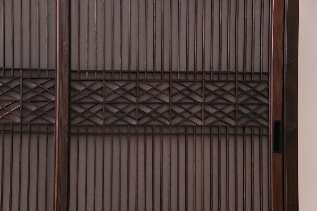 ラフジュ工房オリジナル　障子貼りの書院戸が和の雰囲気を高める戸棚(組子、収納棚)(2)