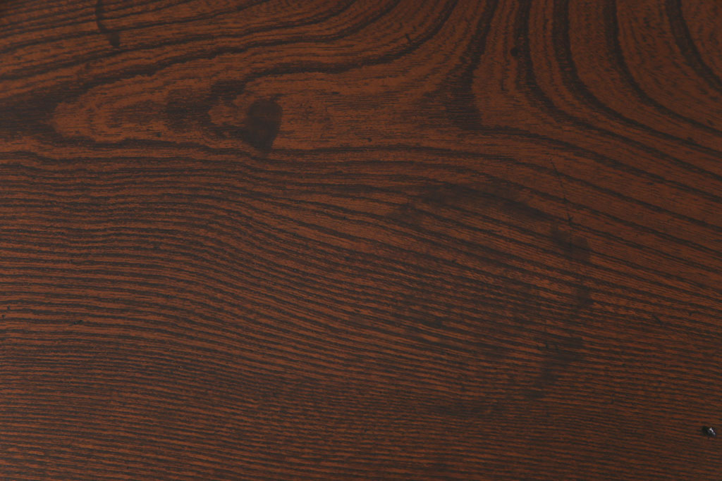 アンティーク家具　和製アンティーク　総ケヤキ材の上質な雰囲気漂う文机(ローテーブル、座卓)