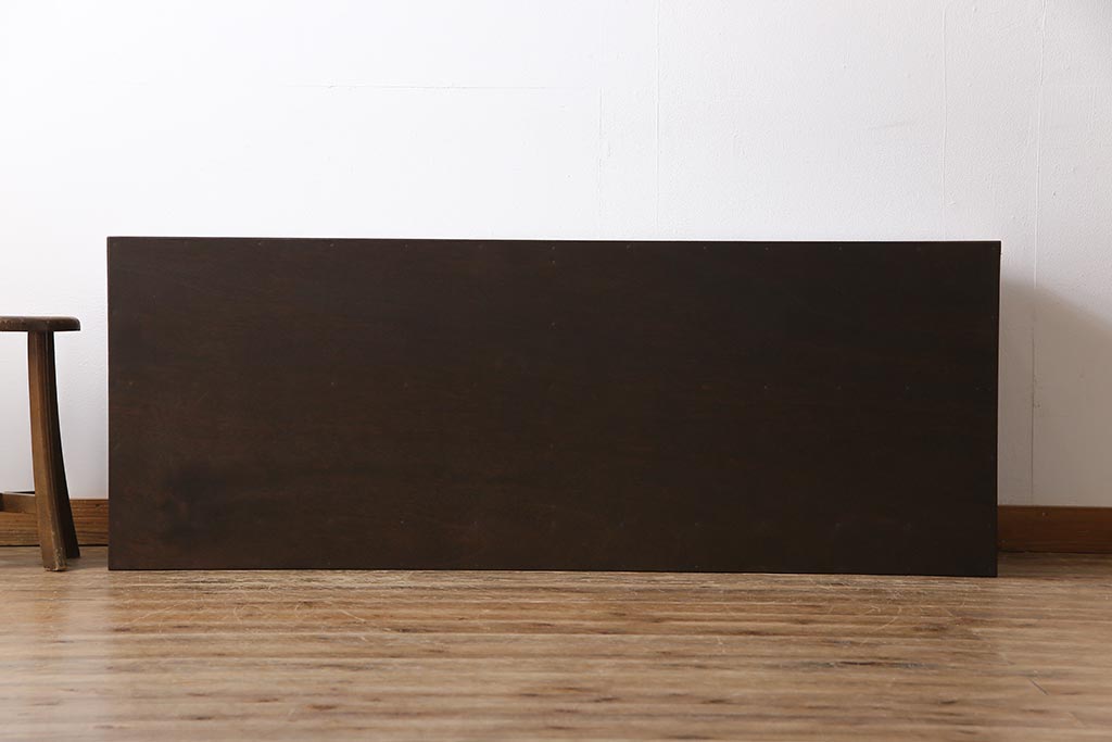 アンティーク家具　リメイク品　明治期の松材を利用したパタパタ扉のローボード(リビングボード、戸棚、収納棚)