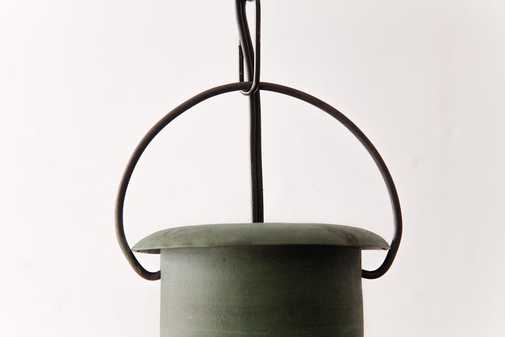 昭和中期　特大!　インダストリアルの空間にも合うブリキ製の灯籠(灯篭、照明)