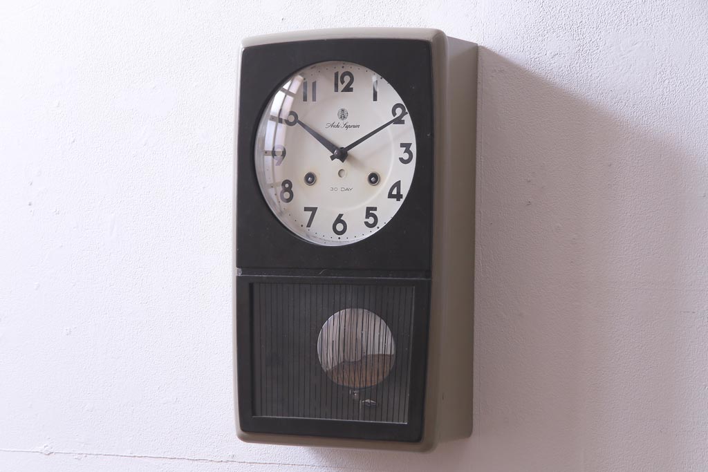 振り子時計 掛け時計 アンティーク 昭和レトロ AICHITOKEI - 掛時計/柱時計