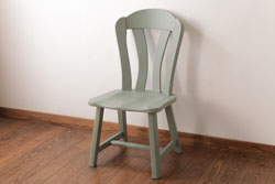 中古輸入家具　オランダ製　優しげなアースカラーが素敵なダイニングチェア(椅子)