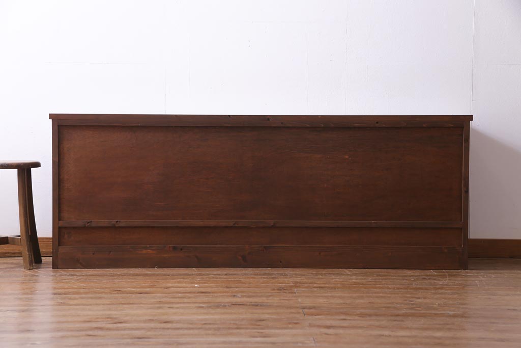 ラフジュ工房オリジナル　古建具リメイク　障子貼りに組子が映える和モダンなリビングボード(テレビ台、収納棚、戸棚、テレビボード)
