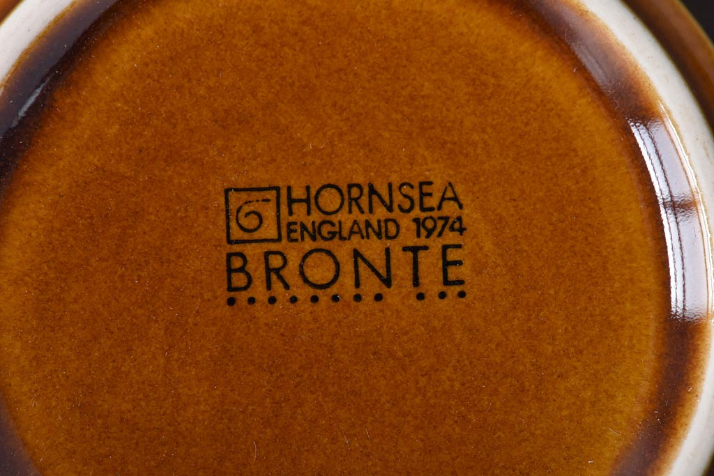 イギリスビンテージ　HORNSEA(ホーンジー)　BRONTE(ブロンテ)シリーズ　トリオ2客セット(カップ、ソーサー、プレート、洋食器)(1)