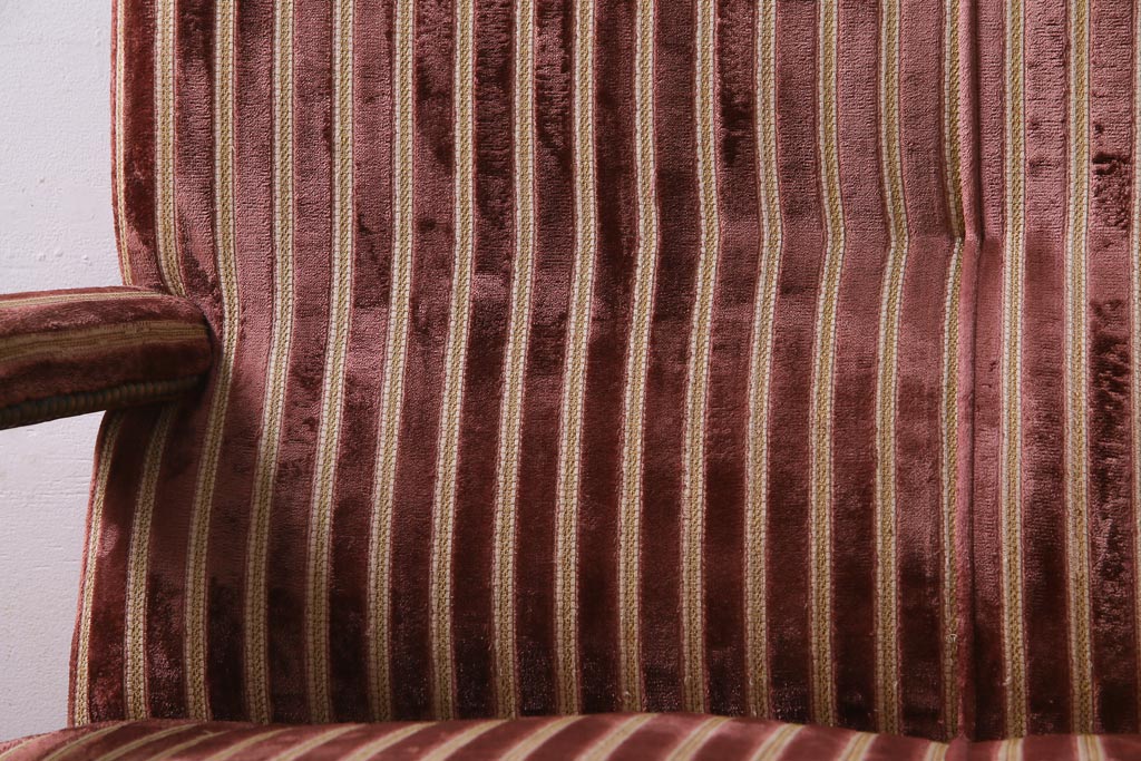 アンティーク家具　フランスアンティーク　マホガニー材　エレガントな佇まいが魅力的なソファ(長椅子)