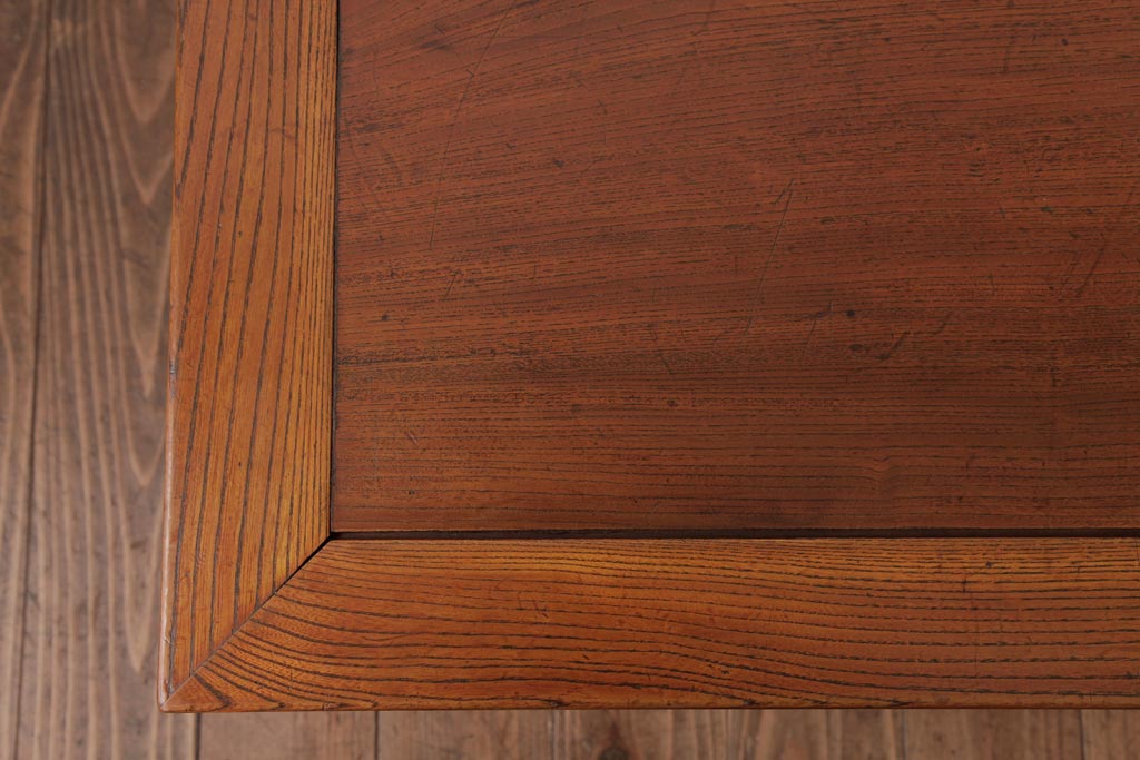 リメイク家具　天板ケヤキ材　古天板をリメイクしたローテーブル(サイドテーブル、テーブル)