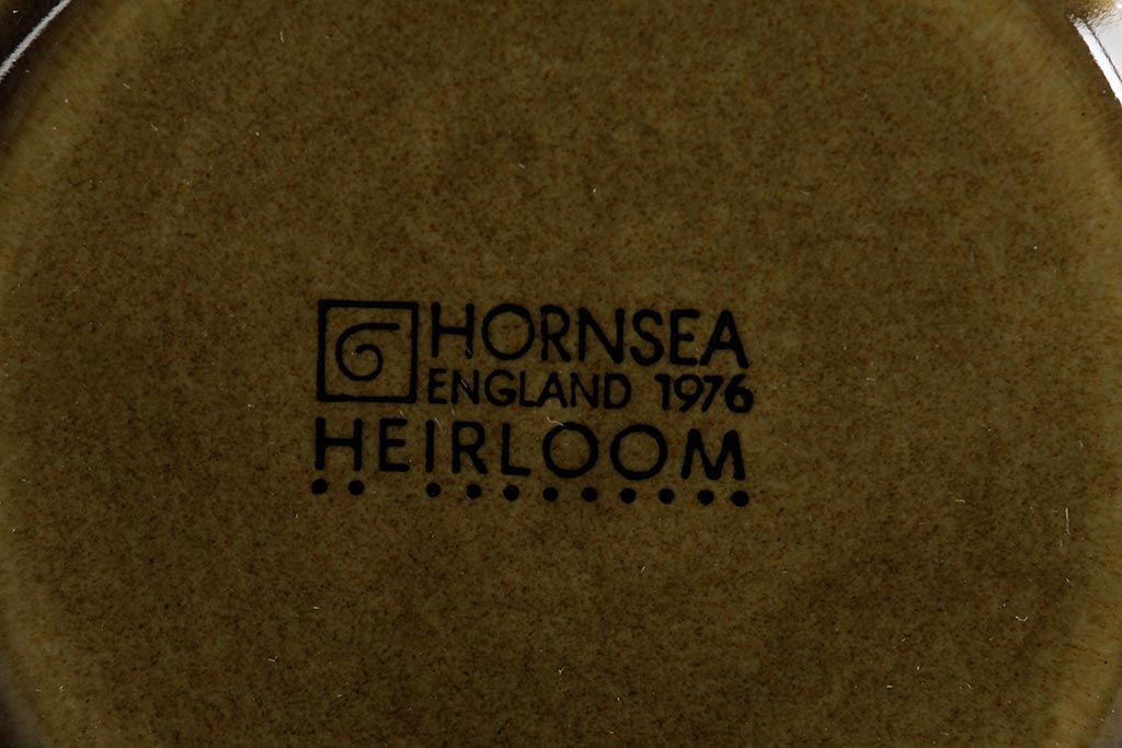 ヴィンテージ雑貨　イギリスビンテージ　HORNSEA(ホーンジー)　HEIRLOOM(エアルーム)　カップ&ソーサー3客セット(R-037325)