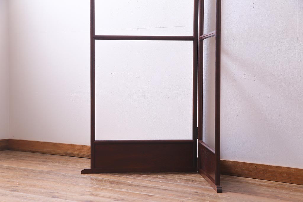 アンティーク雑貨　昭和中期　栗材　和空間に合うシンプルな衣桁(R-037600)
