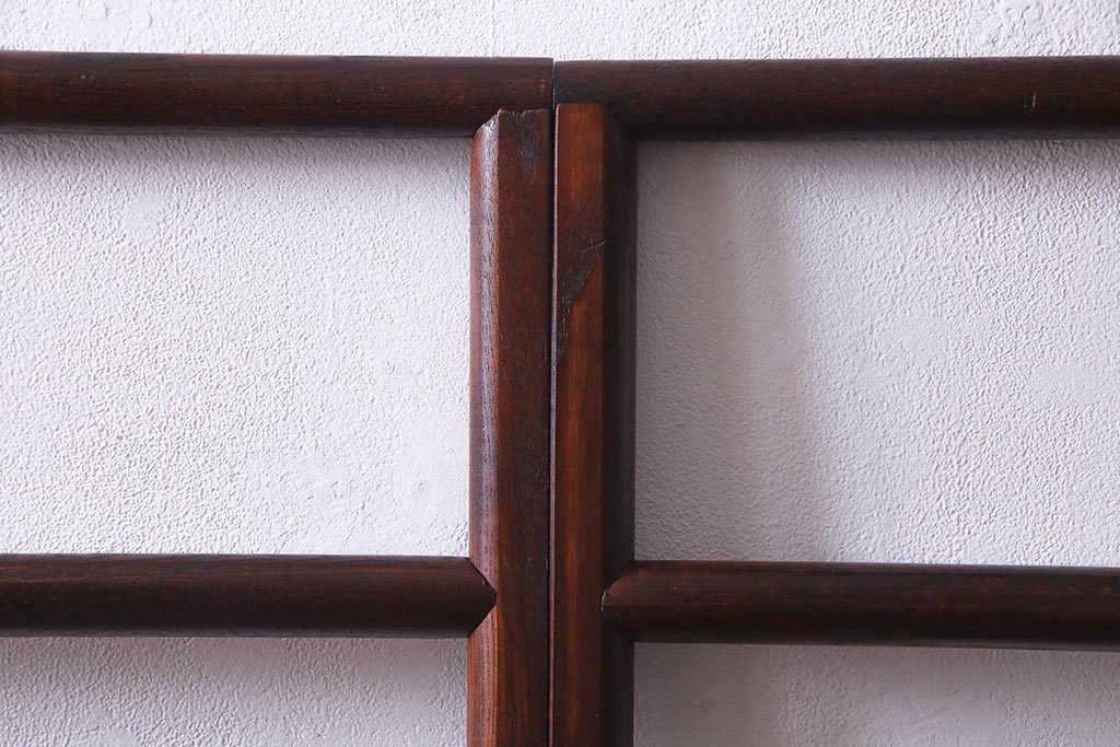 アンティーク雑貨　昭和中期　栗材　和空間に合うシンプルな衣桁(R-037600)