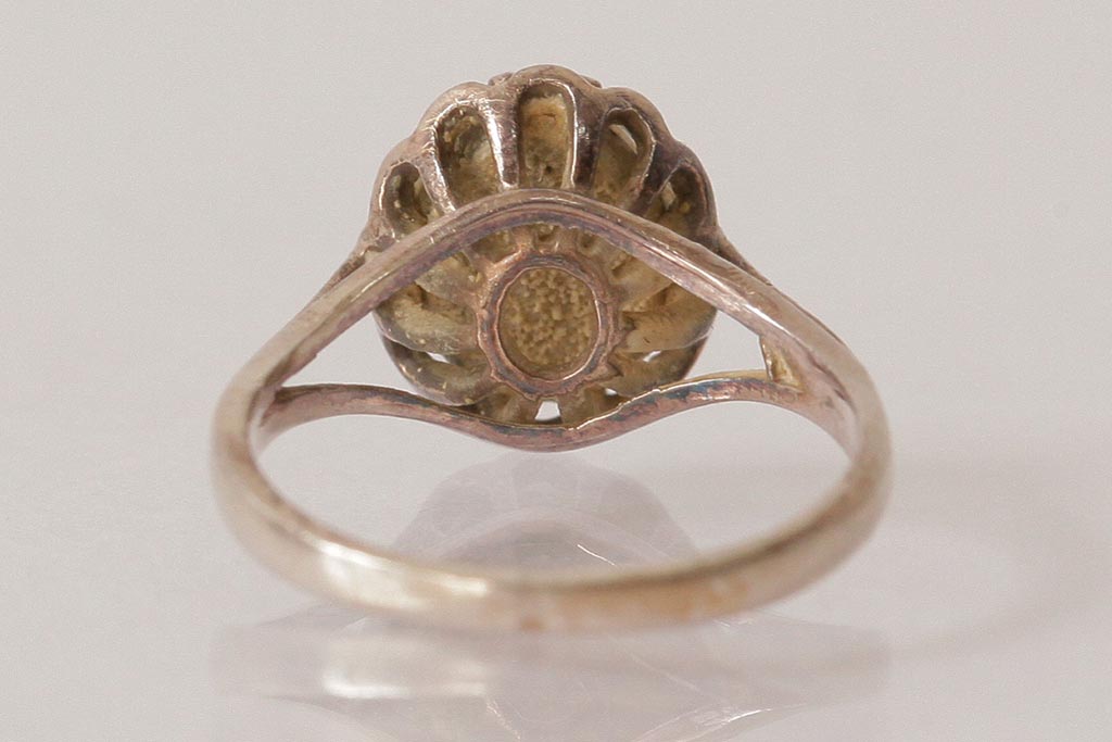 アンティーク雑貨　イギリスビンテージ　オパール　シルバーリング(指輪、アクセサリー)(R-038038)