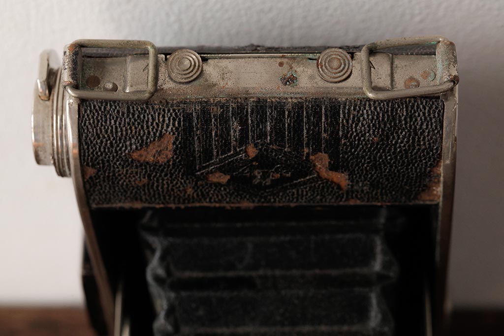 アンティーク雑貨　Agfa(アグファ)　Billy-Clack　BILINAR　ドイツ製　クラシックカメラ(蛇腹カメラ)(R-038100)