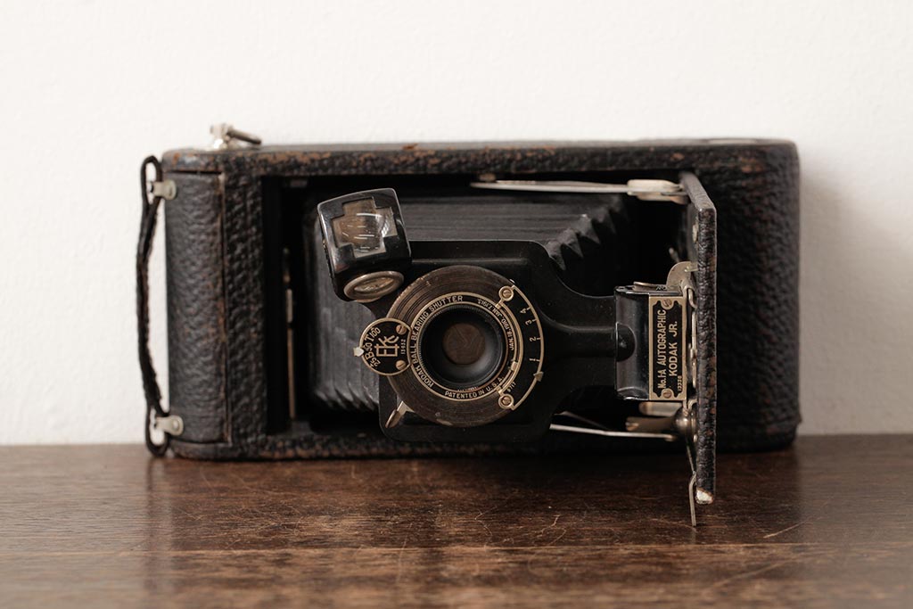 アンティーク雑貨　Kodak(コダック) NO.1-A　アメリカアンティーク　クラシックカメラ(蛇腹カメラ)(R-038102)