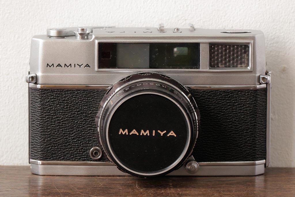 ビンテージ雑貨　MAMIYA(マミヤ)　オートデラックス　セコールFC　48mm　ヴィンテージカメラ　F1.7　ケース付き(R-038111)