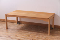 中古　飛騨産業　キツツキ　kids furniture　KF153TB　ビーチ材　キッズスタッキングテーブル(キャスター付きテーブル)(R-038395)
