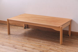 中古　飛騨産業　キツツキ　kids furniture　KF151TB　ビーチ材　キッズスタッキングテーブル(キャスター付きテーブル)(R-038405)