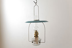 アンティーク照明　昭和の懐かしさを感じるアルミ製天井照明(吊り下げ照明、ペンダントライト、電笠)(R-048995)