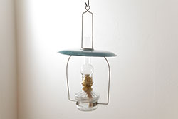 アンティーク照明　ミルクガラスのシェードがおしゃれな吊り下げ照明(天井照明、ペンダントライト、シェード)(R-049585)