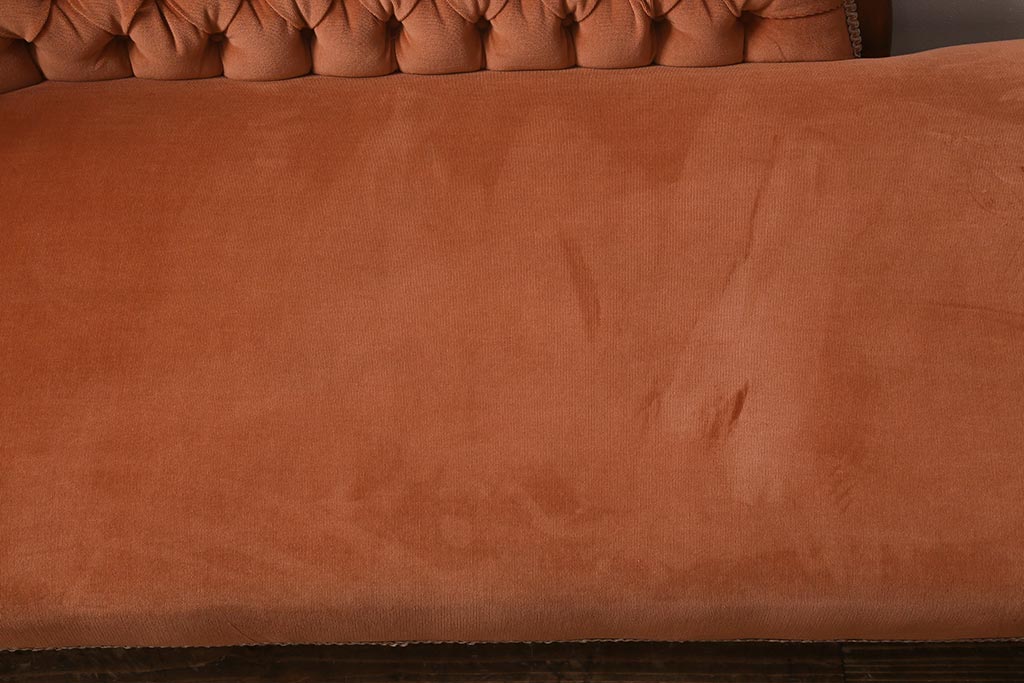 アンティーク家具　イギリスアンティーク　マホガニー材　風格を備えたフォルムが魅力的なシェーズロング(ソファ、カウチソファ)(R-040778)