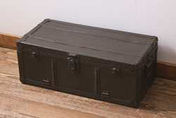 アンティーク雑貨　和製アンティーク　ビンテージスタイルにおすすめな船トランク(収納、センターテーブル)(R-040943)