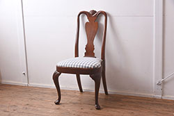 アンティーク家具　昭和中期　ナラ材　柔らかな雰囲気でかわいらしいドクターチェア(回転椅子)(R-044876)