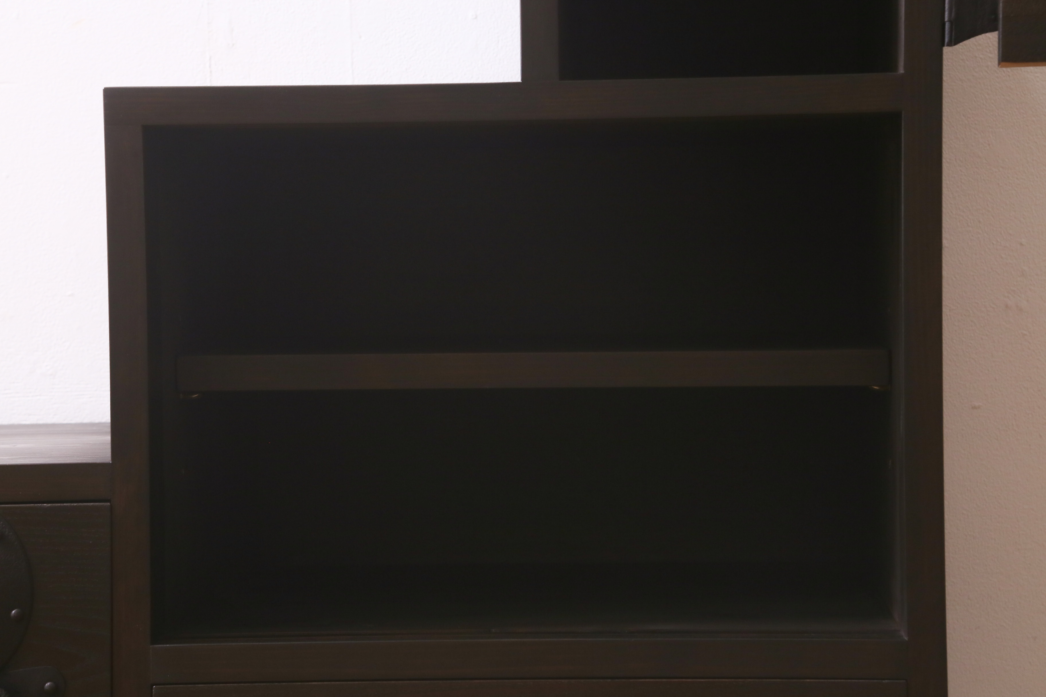 ラフジュ工房オリジナル　古金具リメイク　月見うさぎ　4段階段箪笥(階段タンス、和たんす)(R-042556)