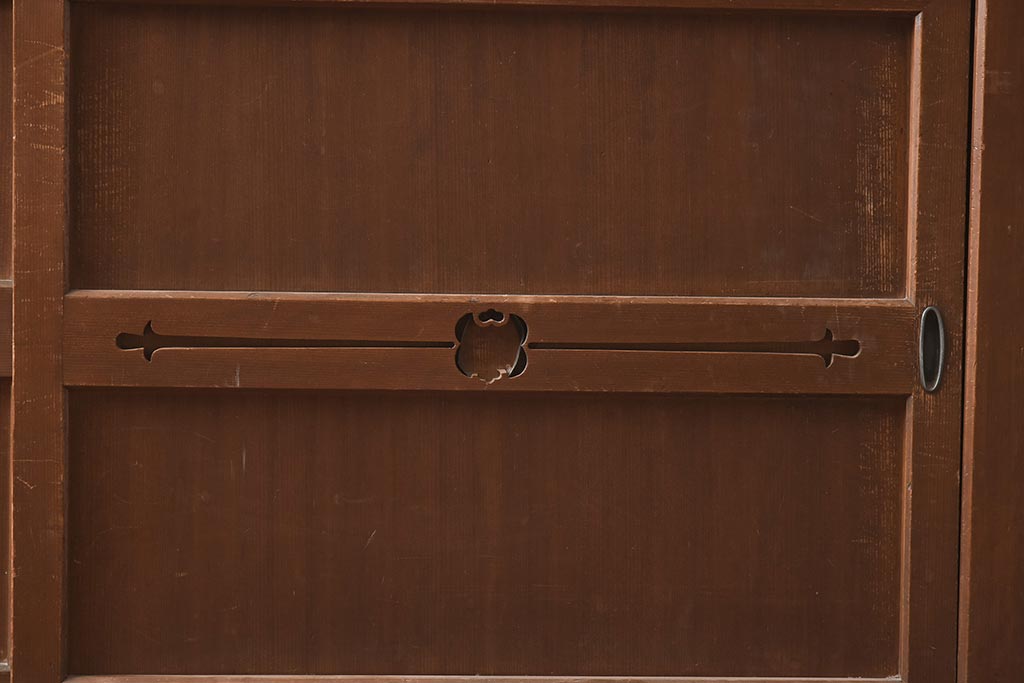 アンティーク家具　明治大正期　主要部ヒノキ材　関西　上品な和の雰囲気が魅力の階段箪笥(時代箪笥)(R-042679)