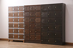 アンティーク家具　昭和中期　レトロな佇まいの作業台付き食器棚(収納棚、戸棚、キャビネット)(R-039892)