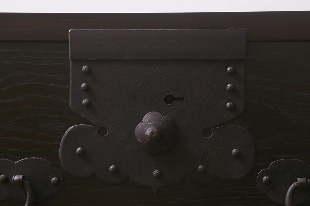 ラフジュ工房オリジナル　古金具リメイク　テレビ台(ローボード、テレビボード、収納棚)(R-043141)