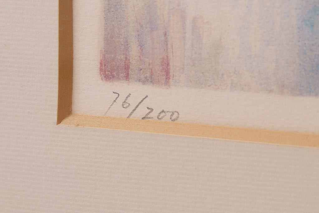 今井幸子　リトグラフ　婦人画　76/200(ディスプレイ雑貨、壁掛け)(R-043720)
