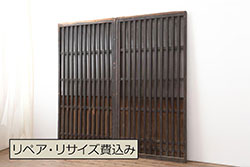アンティーク建具　どこか懐かしい雰囲気を感じる片開きドア1枚(木製扉)(R-069164)
