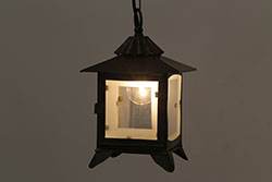 アンティーク照明　昭和初期　和の雰囲気を高める吊り灯籠(灯篭、天井照明、吊り下げ照明)(R-044180)
