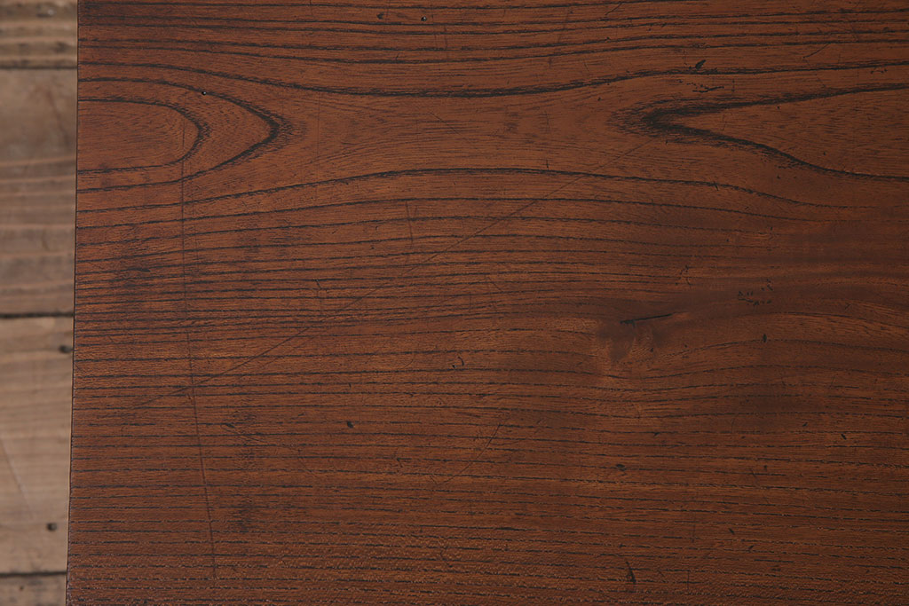 和製アンティーク　大正昭和初期　総ケヤキ材　和の雰囲気漂う組み立て式の裁ち板(座机、ローテーブル、作業台)(R-044205)