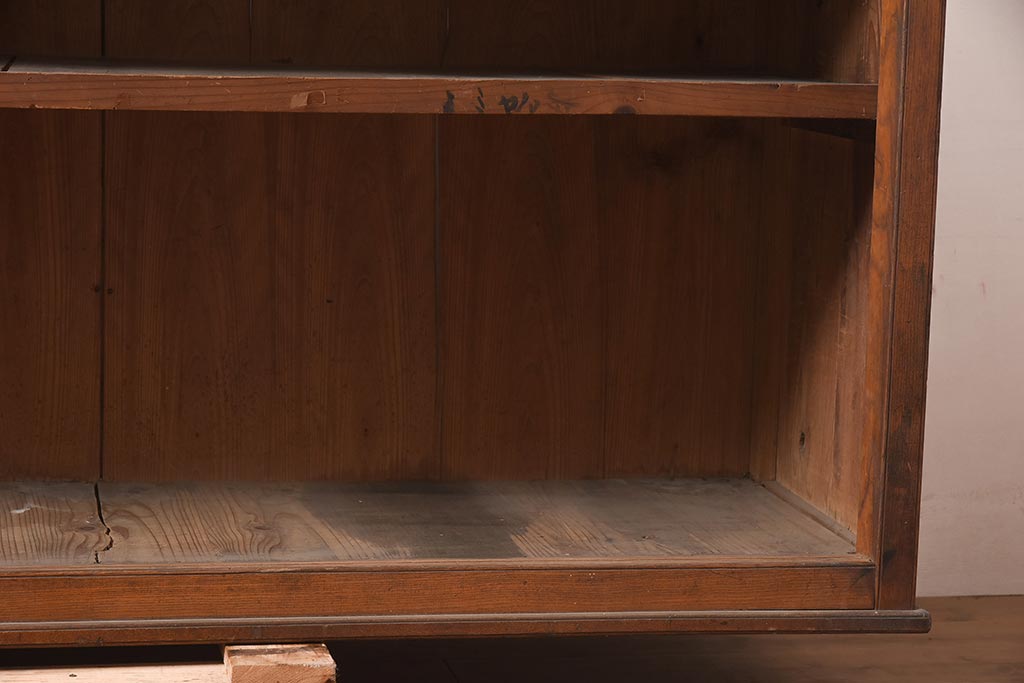 アンティーク家具　大正ロマン　レトロな飾り棚(サイドボード、陳列棚、オープンラック、収納棚)(R-044659)