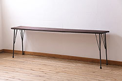 デンマークヴィンテージ　最高級　ローズウッド材の色味とタイルトップが素敵なネストテーブル(センターテーブル、ナイトテーブル、ローテーブル、サイドテーブル、ビンテージ)(R-057917)
