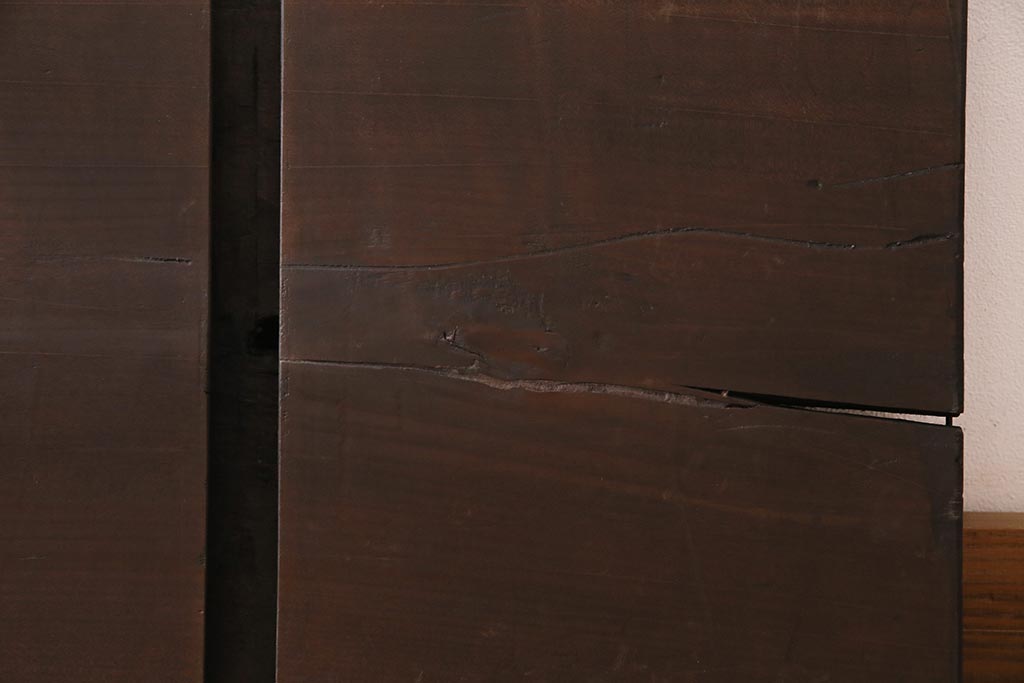 アンティーク雑貨　昭和初期　DIY素材におすすめな味のある朴の木一枚板(古材、材料)(R-045138)