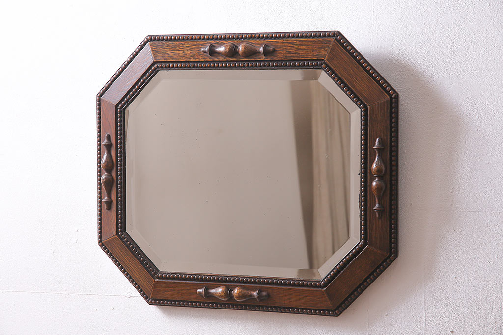 イギリス製 アンティーク 鏡 - 鏡(壁掛け式)
