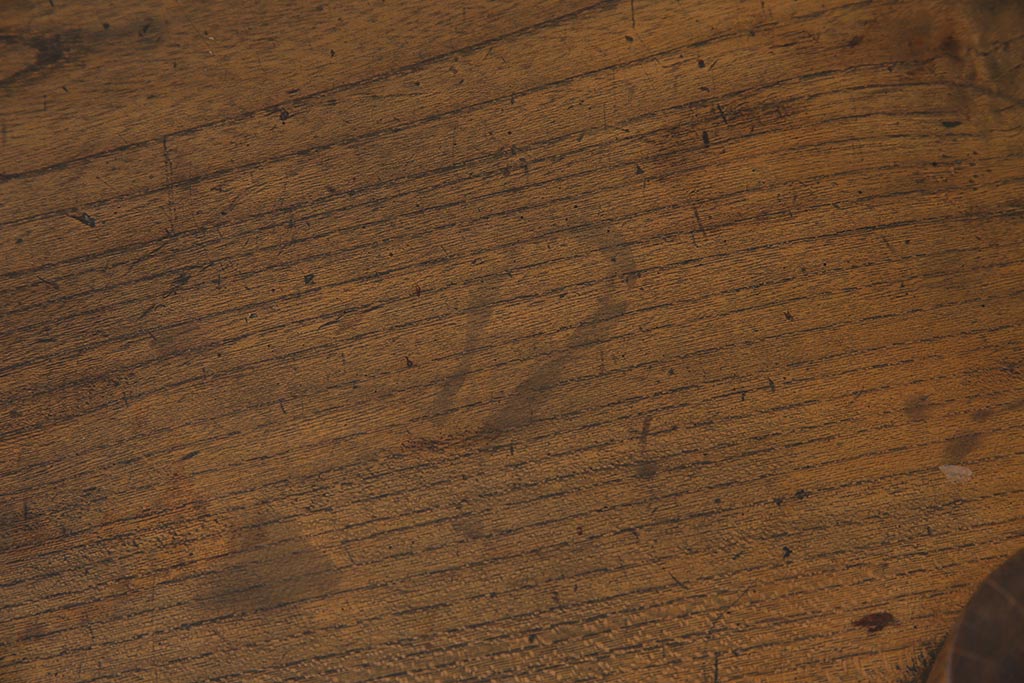 アンティーク家具　大正昭和初期　リメイク　ケヤキ材　独特の存在感を放つテレビ台(置き床、飾り台、ローボード)(R-045741)