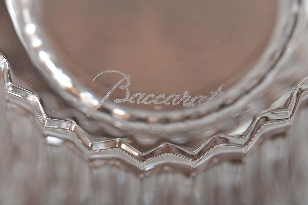 フランス　Baccarat　バカラ　ミルニュイ　クリーマー(ガラスピッチャー、ミルクジャグ、フルレッドクリスタルガラス)(R-046006)