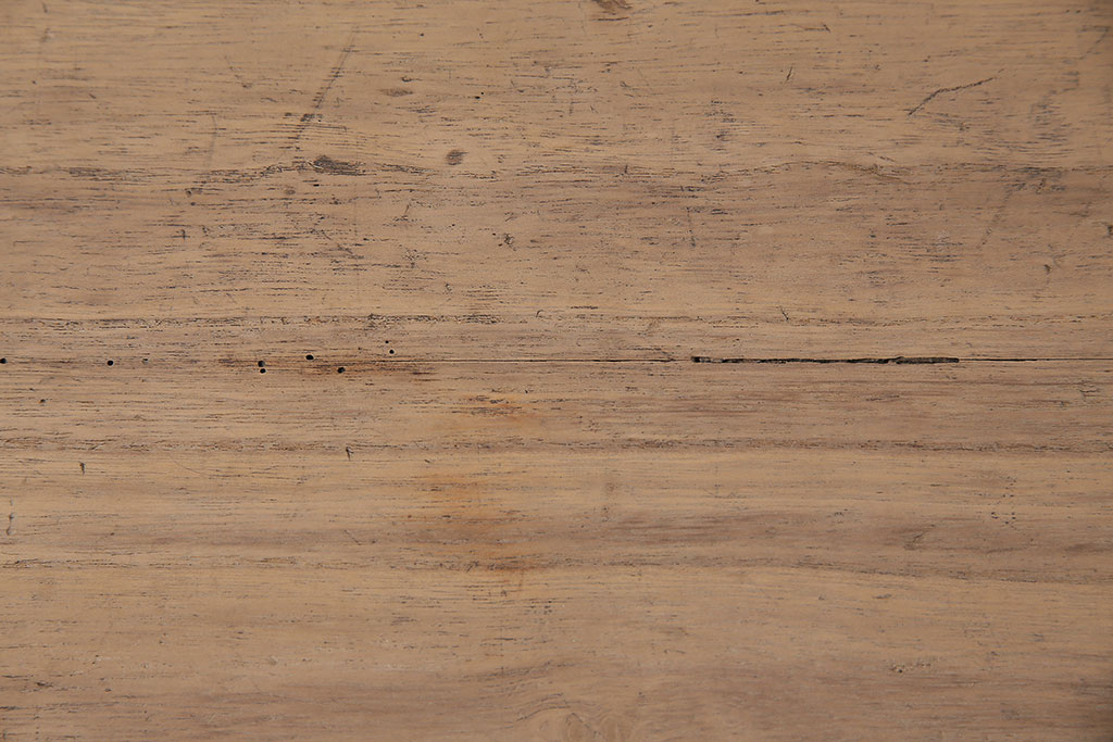 アンティーク家具　大正昭和初期　ストリップド(剥離)　総桐材　素朴な木肌の文机(ローテーブル)(R-046229)