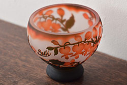 ガレ工房　ガラス小鉢(エミールガレ、花瓶、ボウル)(R-046422)