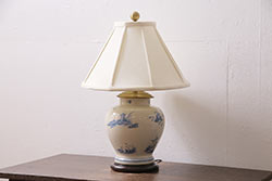 ヴィンテージ　高級品!ワンランク上の空間作りにおすすめな陶器製のランプ型照明(フロアランプ、間接照明、ビンテージ)(R-047037)