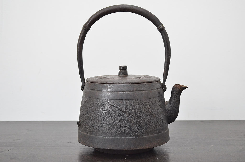 昭和初期　南部岩鋳　天祐堂　鉄瓶2点セット(茶道具)(R-047080)